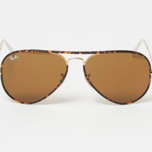 RAY BAN Tortoise Aviator Sunglasses